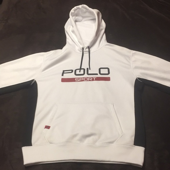 white polo sport hoodie